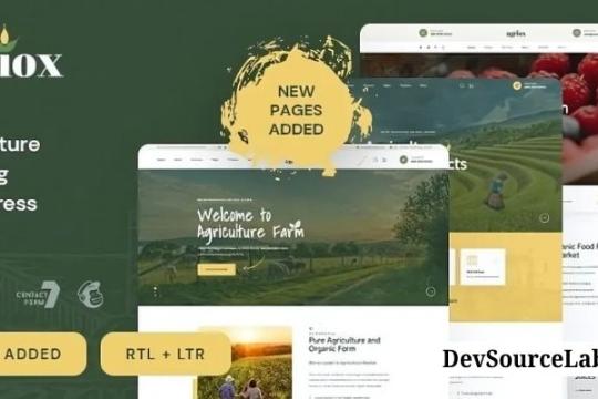 Agriox v1.3 - Agriculture Farming WordPress Theme