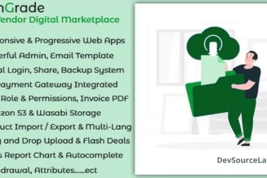 DownGrade v6.5 - Single Vendor Digital Marketplace With Subscription