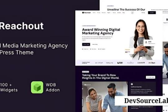 Reachout v3.0 - Social Media Marketing Agency WordPress Theme
