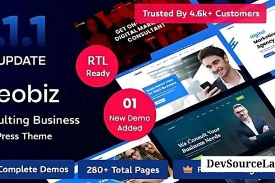 Reobiz v5.1.7 - Consulting Business WordPress Theme NULLED