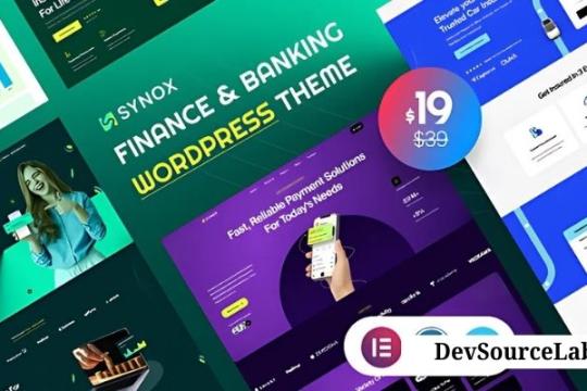 Synox v1.0.0 - Finance & Banking WordPress Theme