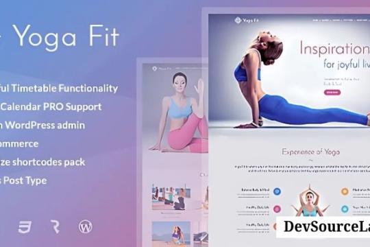 Yoga Fit v1.4.3 - Sports, Fitness & Gym WordPress Theme